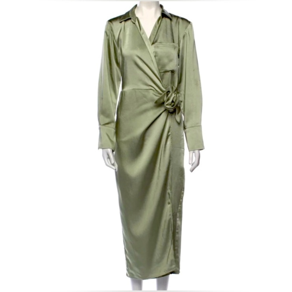 Elegant Jason Wu Satin Wrap Dress